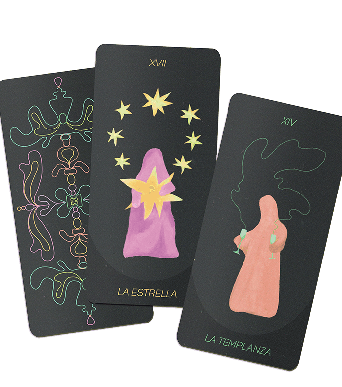 Illustrated card Le Tarot de Paris